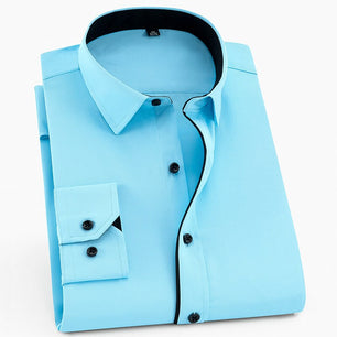 Men's Cotton Turndown Collar Full Sleeves Formal Wear Shirts