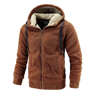 Men's Polyester Long Sleeves Zipper Closure Solid Pattern Jacket