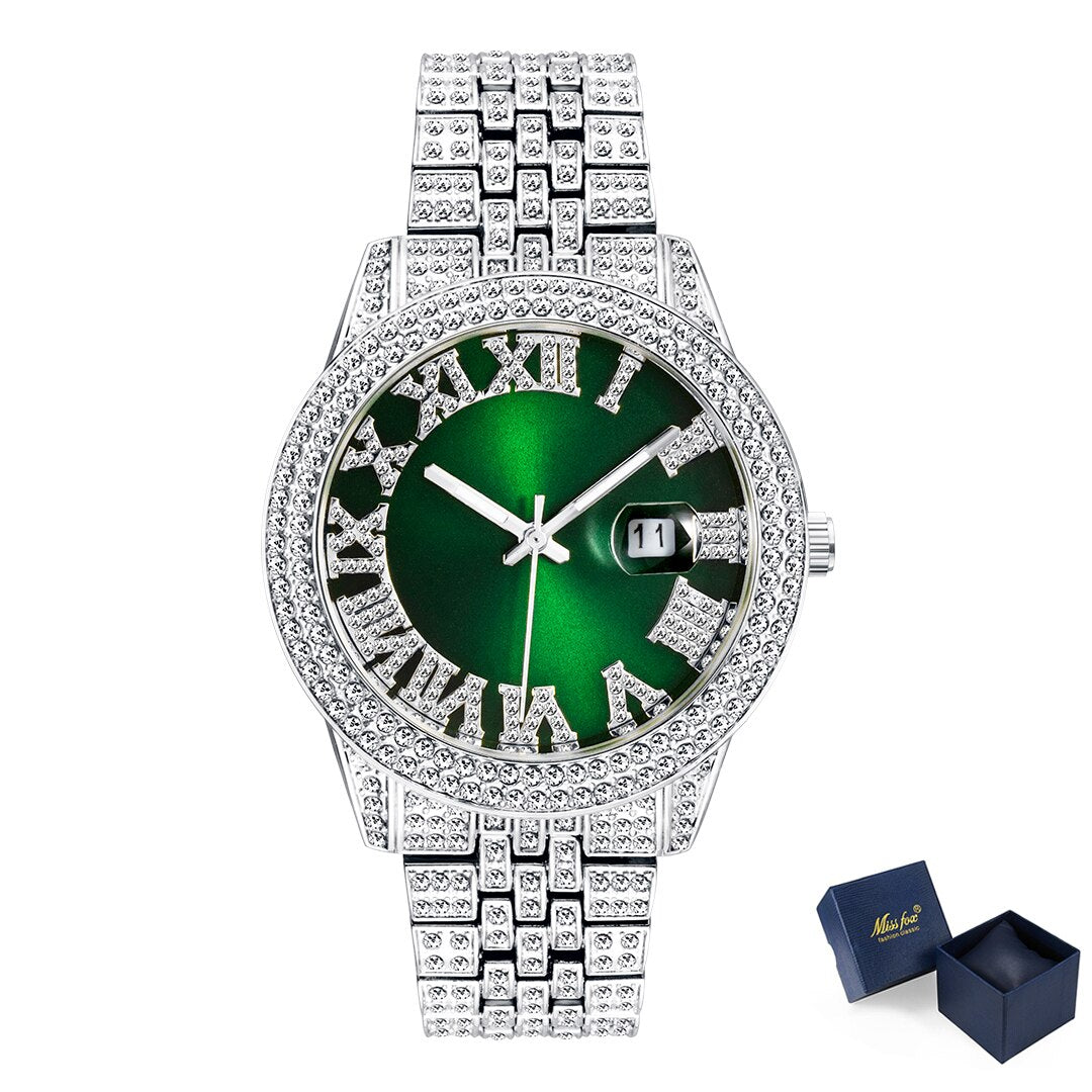 Women's Alloy Case Round Shaped Luxury Quartz Elegant Watch