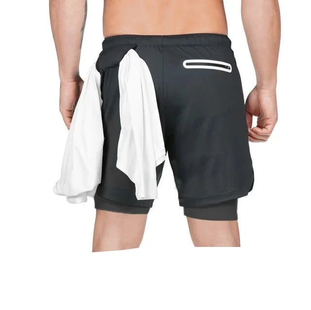 Men's Polyester Drawstring Closure Quick-Dry Swimwear Shorts