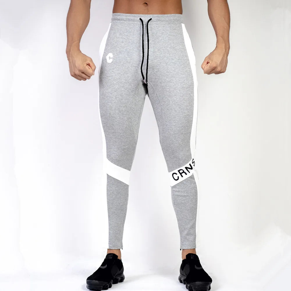 Men's Polyester Drawstring Closure Sweatpants Gymwear Trousers