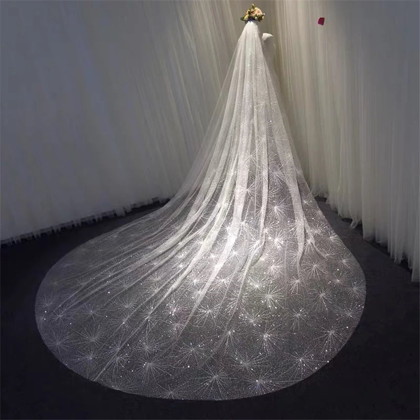 Women's Polyester Cut Edge One-Layer Cathedral Wedding Veils