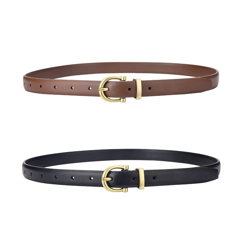 Women's PU Leather Pin Buckle Solid Pattern Casual Wear Belts