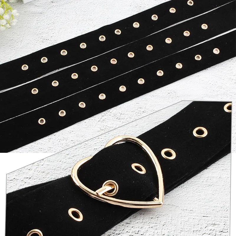 Women's Canvas Adjustable Strap Pin Buckle Closure Solid Belts