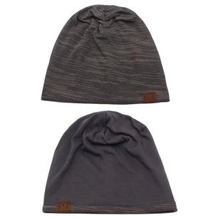 Men's Polyester Skullies Beanies Striped Pattern Casual Warm Cap