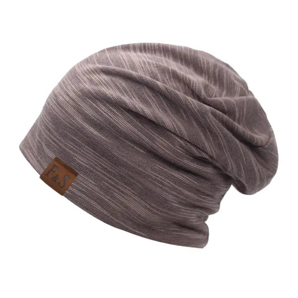 Men's Polyester Skullies Beanies Striped Pattern Casual Warm Cap