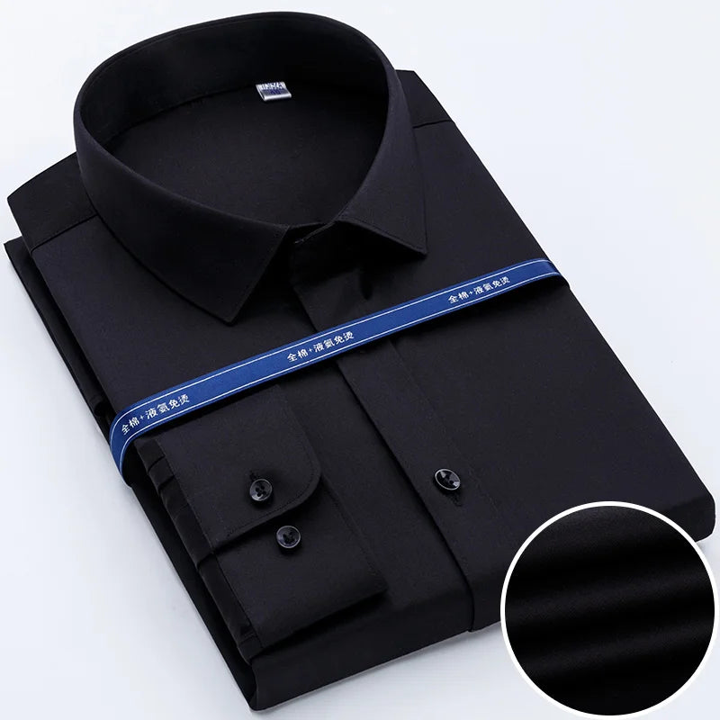 Men's Cotton Turn-Down Collar Full Sleeve Single Breasted Shirt