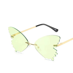 Women's Resin Frame Polaroid Lens Butterfly Shaped Sunglasses