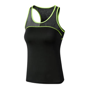 Women's Polyester O-Neck Sleeveless Breathable Yoga Workout Top