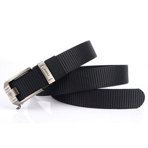 Men's Canvas Buckle Closure Solid Pattern Tactical Military Belts