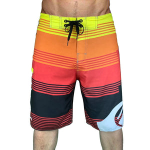 Men's Acetate Drawstring Closure Quick-Dry Swimwear Beach Shorts