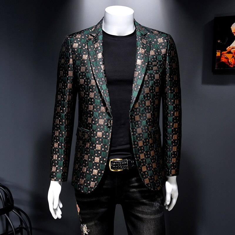 Men's Polyester Long Sleeve Single Button Slim Fit Wedding Suit