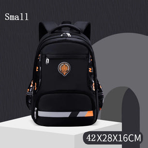 Kid's Girl Nylon Zipper Closure Trendy Waterproof School Backpack