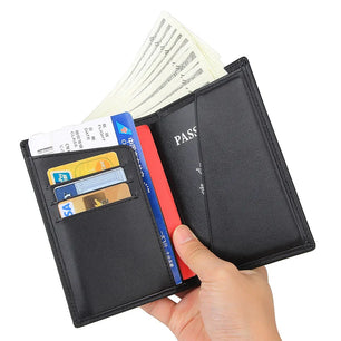 Women's Genuine Leather Card Holders Solid Pattern Trendy Wallets