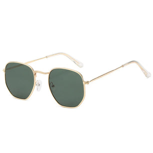 Women's Alloy Frame Polycarbonate Lens Square Shape Sunglasses