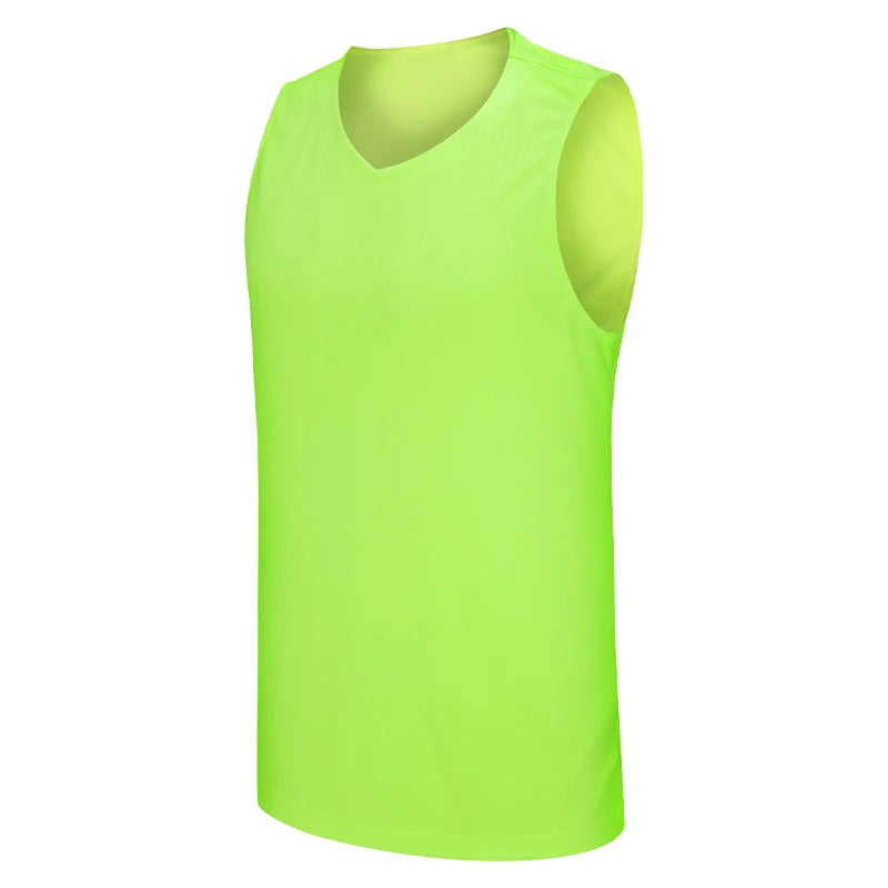 Women's Nylon V-Neck Sleeveless Breathable Fitness Workout Top