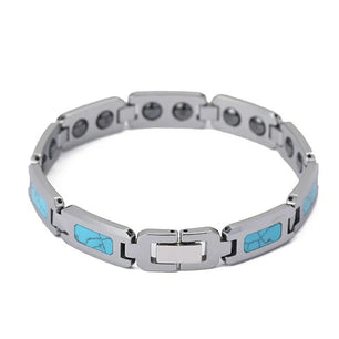 Men's Ceramic Stainless Steel Toggle-Clasps Classic Round Bracelet