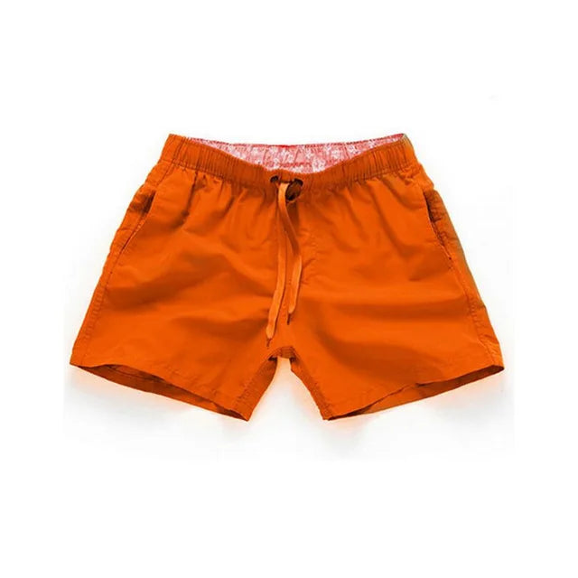 Men's Polyester Drawstring Closure Quick-Dry Swimwear Shorts