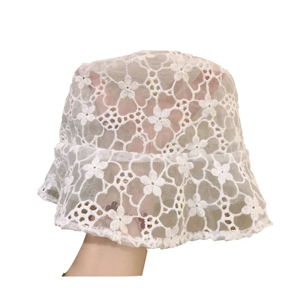 Women's Rayon Floral Pattern Sun Protection Trendy Beach Hat