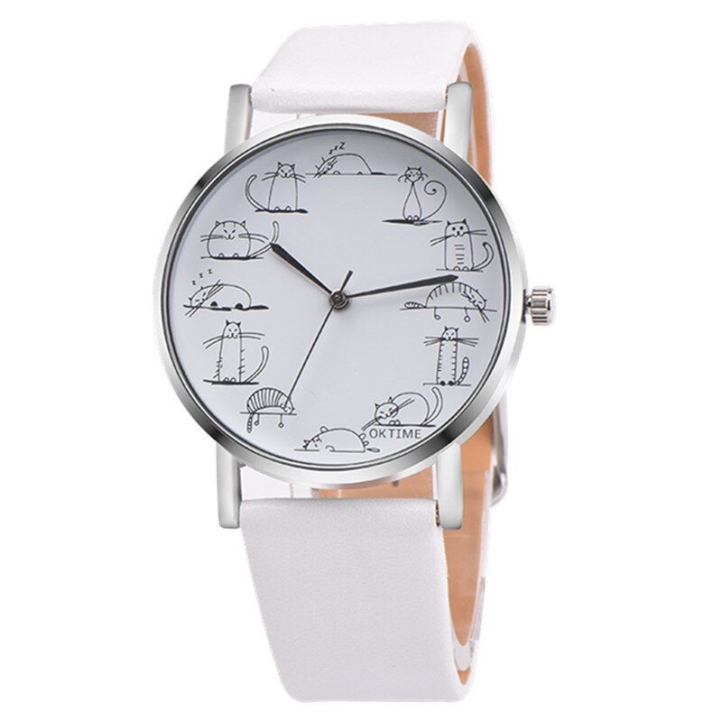 Kid's Alloy Case Buckle Clasp Round Shape Quartz Cartoon Watches