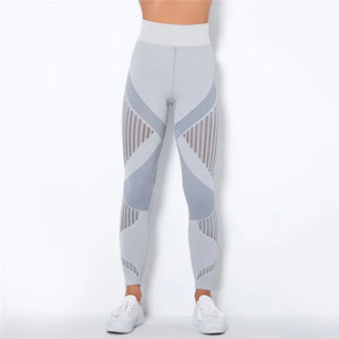 Women's Spandex High Waist Patchwork Seamless Sport Leggings