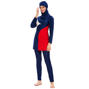 Women's Arabian Spandex Full Sleeves Three Piece Swimwear Set