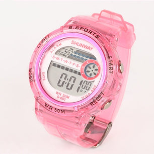 Kid's Boys Alloy Case Round Shape Waterproof Luminous Watch