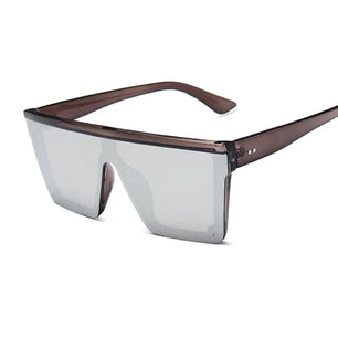 Women's Plastic Frame Polycarbonate Lens Square Shape Sunglasses