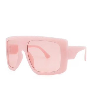 Women's Resin Frame Square Shaped Vintage UV400 Sunglasses