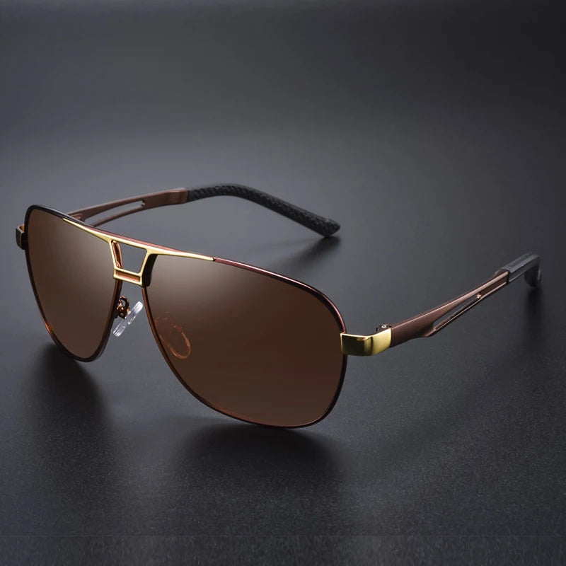 Men's Alloy Frame TAC Lens Square Shaped UV400 Trendy Sunglasses