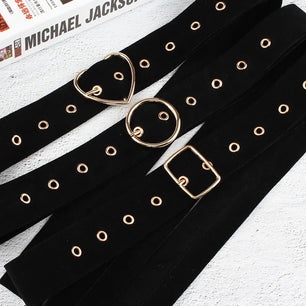 Women's Canvas Adjustable Strap Pin Buckle Closure Solid Belts