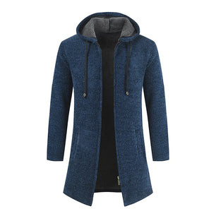 Men's Polyester Full Sleeve Solid Pattern Casual Hooded Jackets