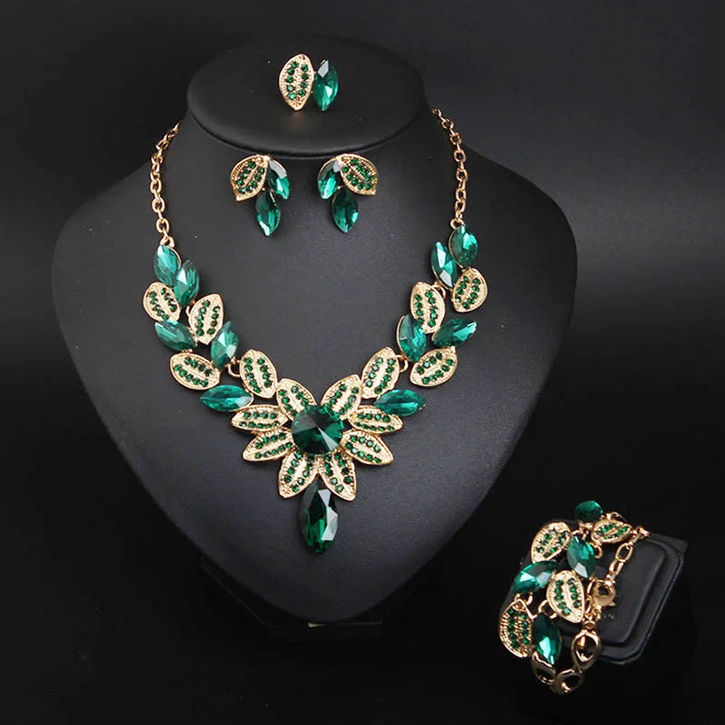 Women's Copper Alloy Crystal Rhinestones Wedding Jewelry Set