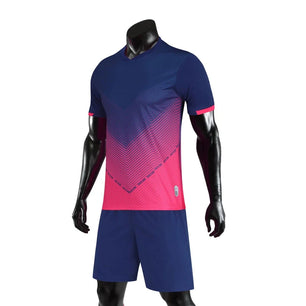 Men's Polyester V-Neck Short Sleeve Printed Pattern Sports Set