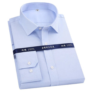 Men's Cotton Turn-Down Collar Full Sleeve Single Breasted Shirt