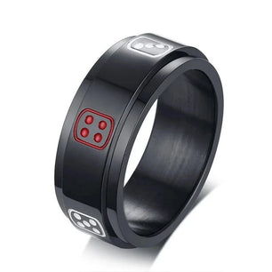 Men's Stainless Steel Tension Mount Setting Round Shaped Ring