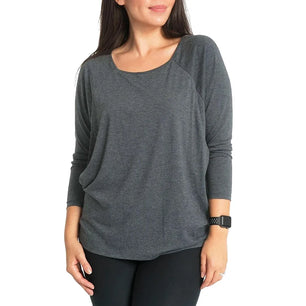 Women's Polyester O-Neck Long Sleeves Solid Maternity T-Shirt