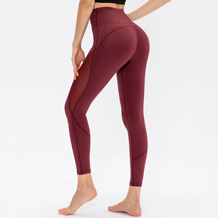 Women's Polyester High Elastic Waist Breathable Yoga Leggings