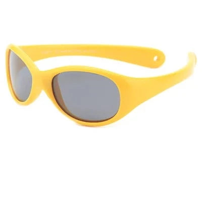 Kid's Acetate Frame Polycarbonate Lens Oval Shaped Sunglasses