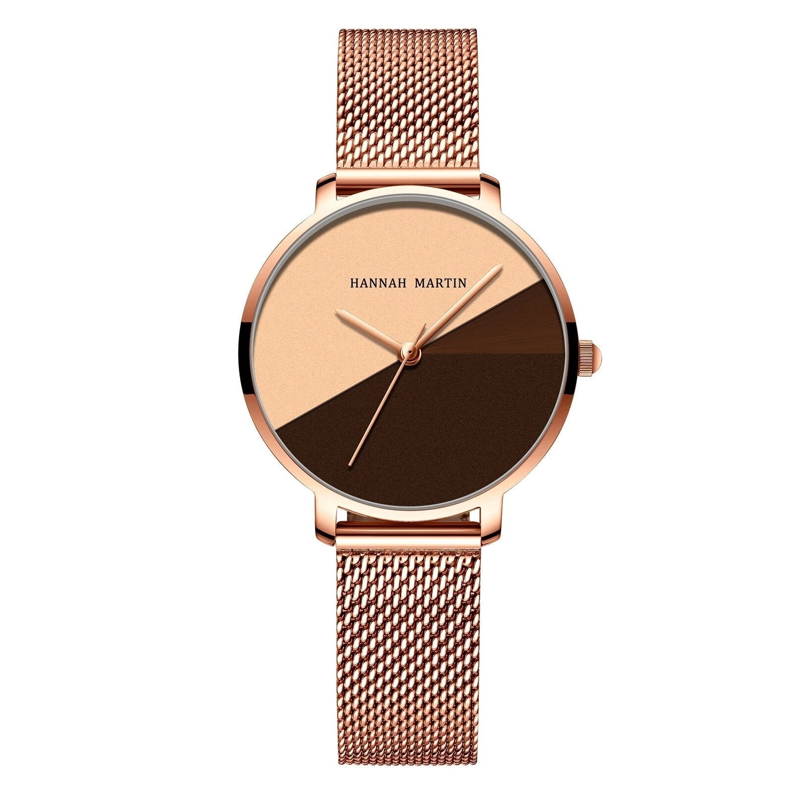 Women's Alloy Folding Clasp Round Shaped Waterproof Quartz Watch