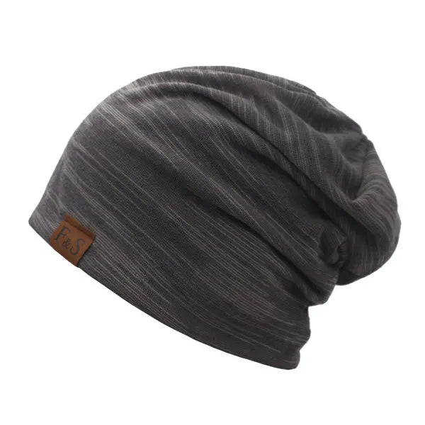 Men's Polyester Skullies Beanies Striped Pattern Casual Warm Cap