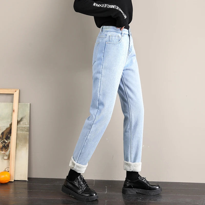 Women's Cotton Zipper Fly Closure Solid Pattern Casual Pants