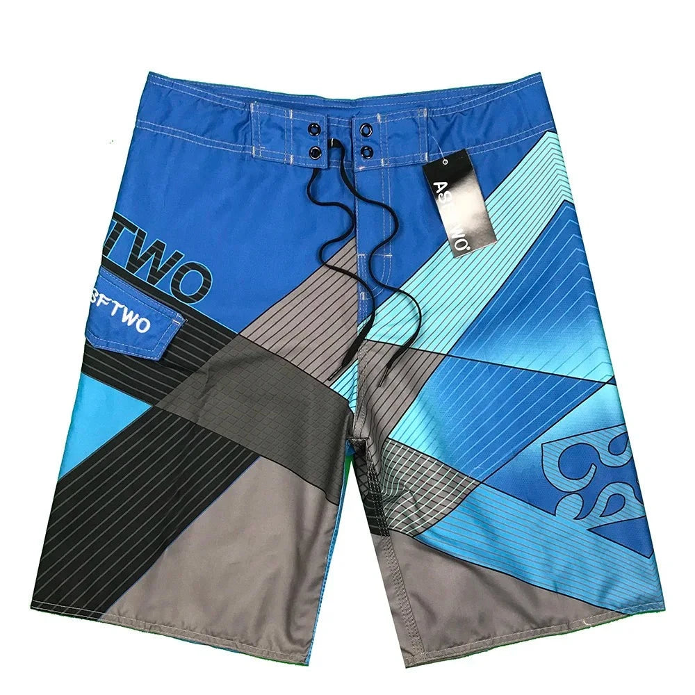 Men's Microfiber Drawstring Closure Quick-Dry Swimwear Shorts