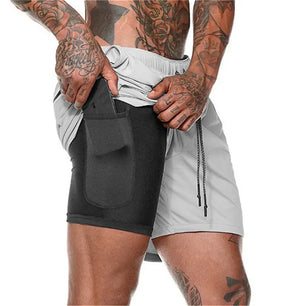 Men's Polyester Drawstring Closure Quick-Dry Swimwear Shorts