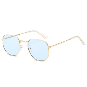 Women's Alloy Frame Polycarbonate Lens Square Shape Sunglasses