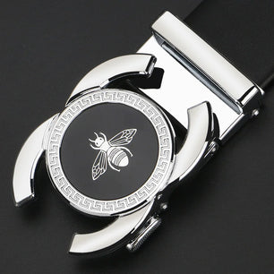 Men's  Genuine Leather Buckle Closure Printed Pattern Belts