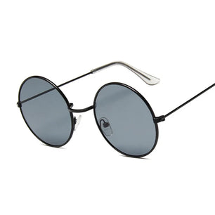 Women's Alloy Frame Polycarbonate Lens Round Shaped Sunglasses