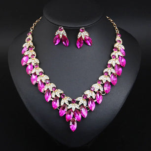 Women's Copper Alloy Crystal Rhinestone Wedding Jewelry Set