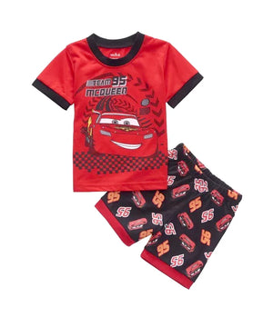 Kid's Boy Cotton O-Neck Short Sleeves Breathable Sleepwear Set