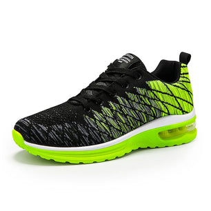 Women's Mesh Round Toe Lace-up Closure Sports Wear Sneakers